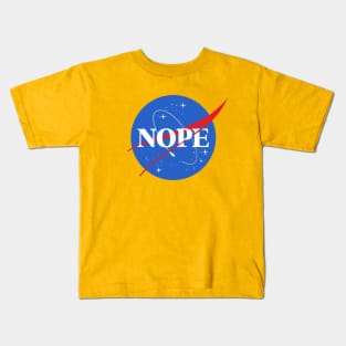 space inspired nope. Kids T-Shirt